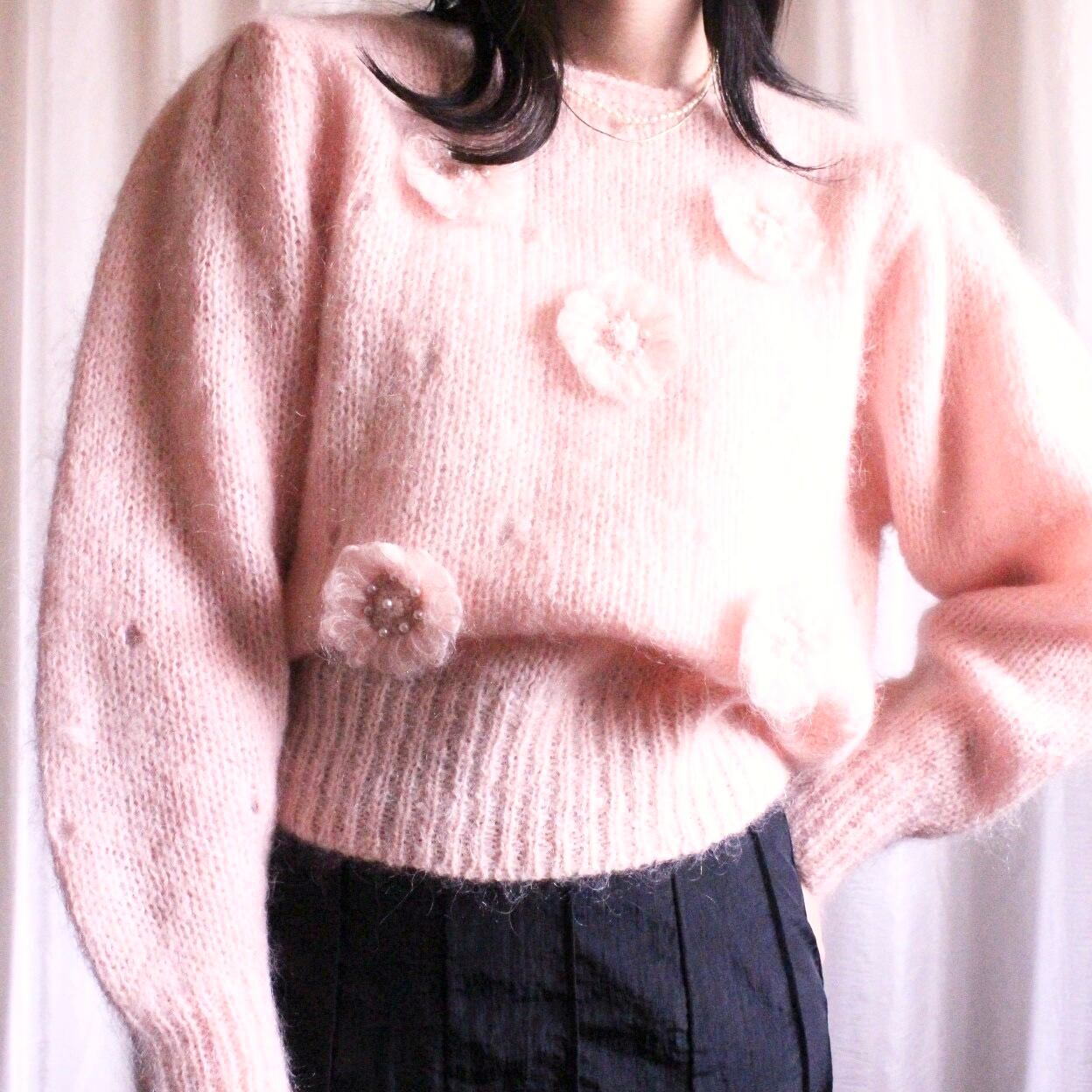 モヘアニット ベビーピンク【279】