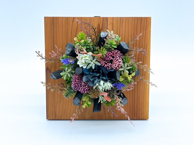 紀州備長炭 　華美炭  壁掛け Type C　オブジェ 消臭 調湿