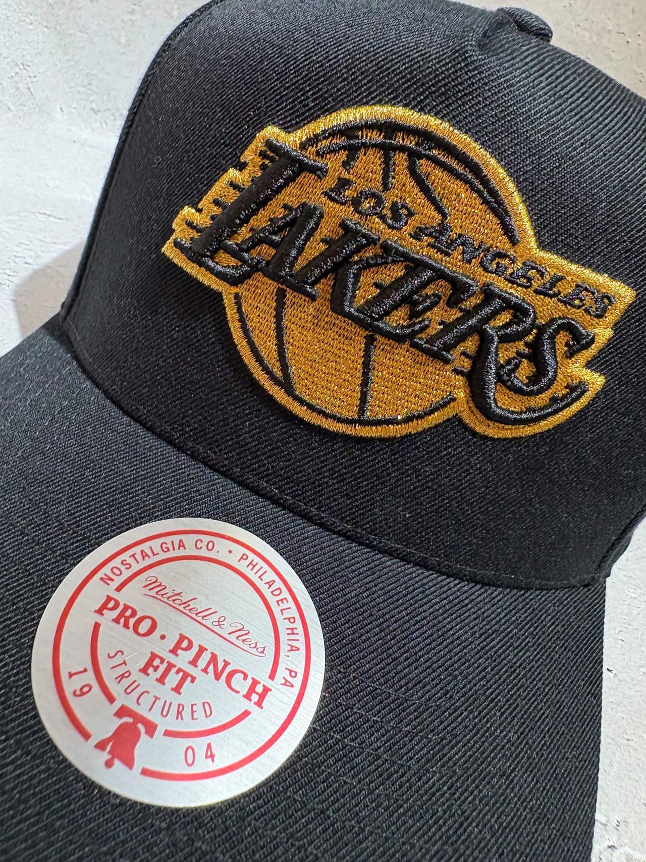 Mitchell＆Ness/ミッチェルアンドネス NBA ロサンゼルス・レイカーズ キャップ ブラック