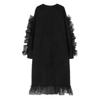 Lace sweatshirt dress with fleece lining (ME181)