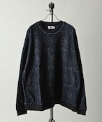 ATELANE paisley crew neck (NAV) 20A-24160