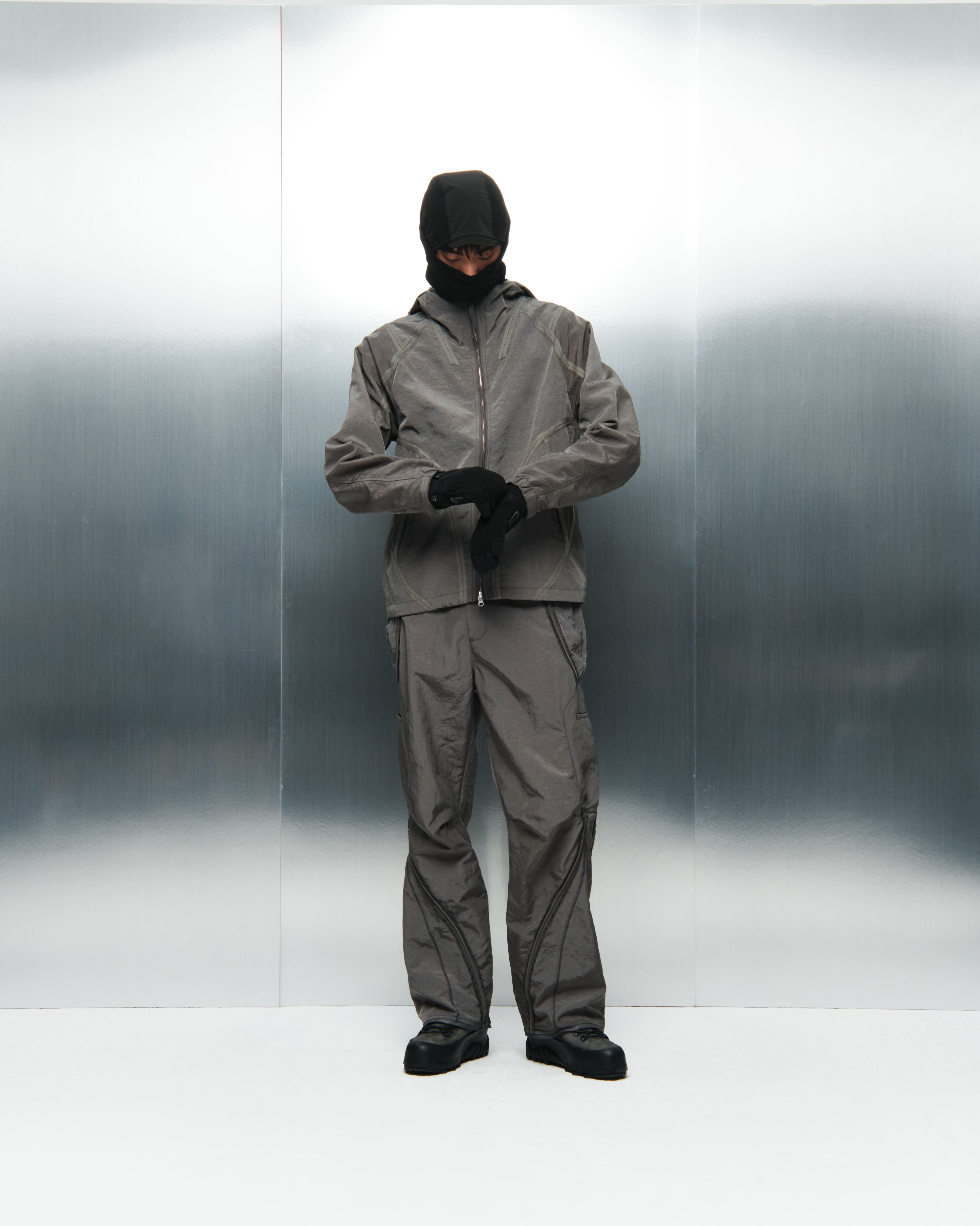 【ローズ着用】SANSAN GEAR WEBBING JACKET グレー 2 SAN SAN GEAR] WEBBING JACKET [WARM GREY] 正規品 韓国ブランド 韓国