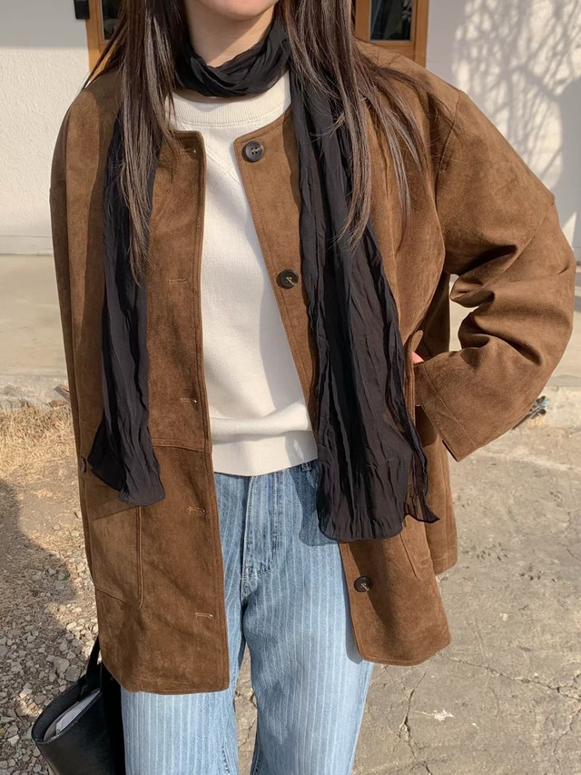 (予約) signature / House suede jacket 2color
