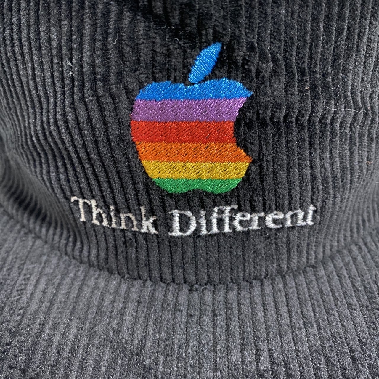 Deadstock Apple Computer 90s Think Different Embroidered Rainbow