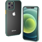 Hy+ iPhone12 iPhone12 Pro カラーボタン 耐衝撃 ケース ストラップホール 米軍MIL規格 TPU PC ケース ブラック