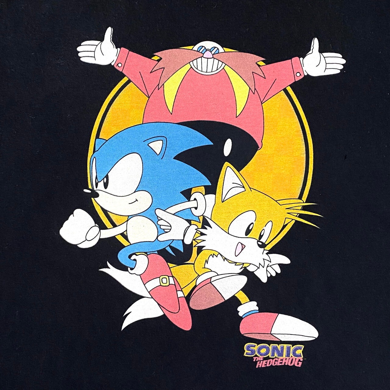 SEGA SONIC ソニック・ザ・ヘッジホッグ キャラクタープリントTシャツ 
