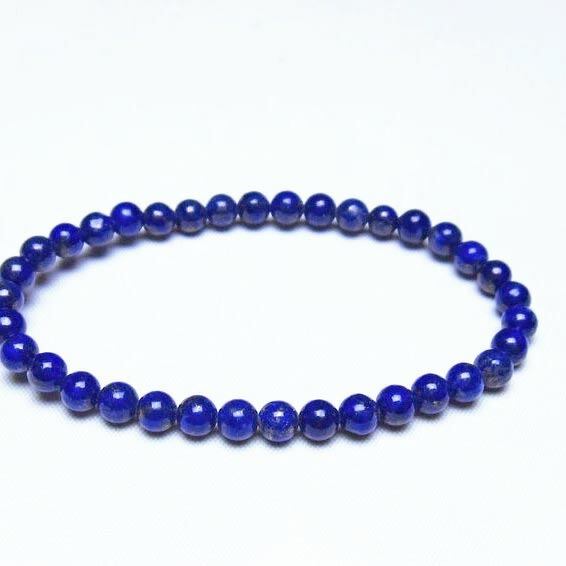 ラピスラズリ ブレスレット 5mm 一点物 メール便可 [M便 1/10] 111-48325