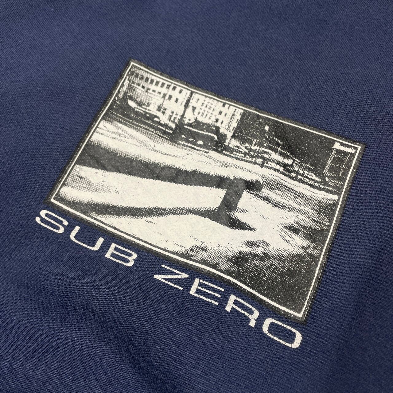 90年代 USA製 SUB ZERO フォトプリント スウェットシャツ メンズ2XL
