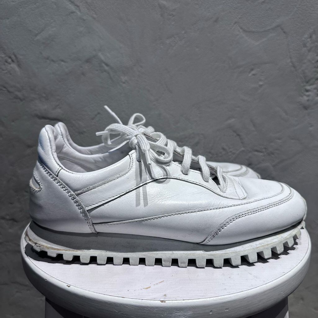 SPALWART X CDG silver leather sneakers 39