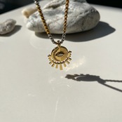 目モチーフ　mixチェーンネックレス［GSN039］