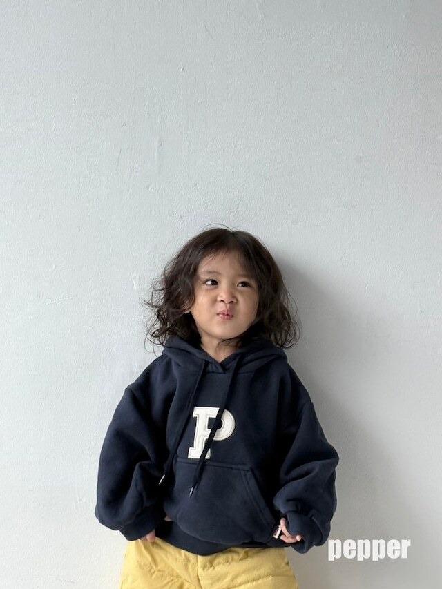 予約⌇pepper / P embroidered hood
