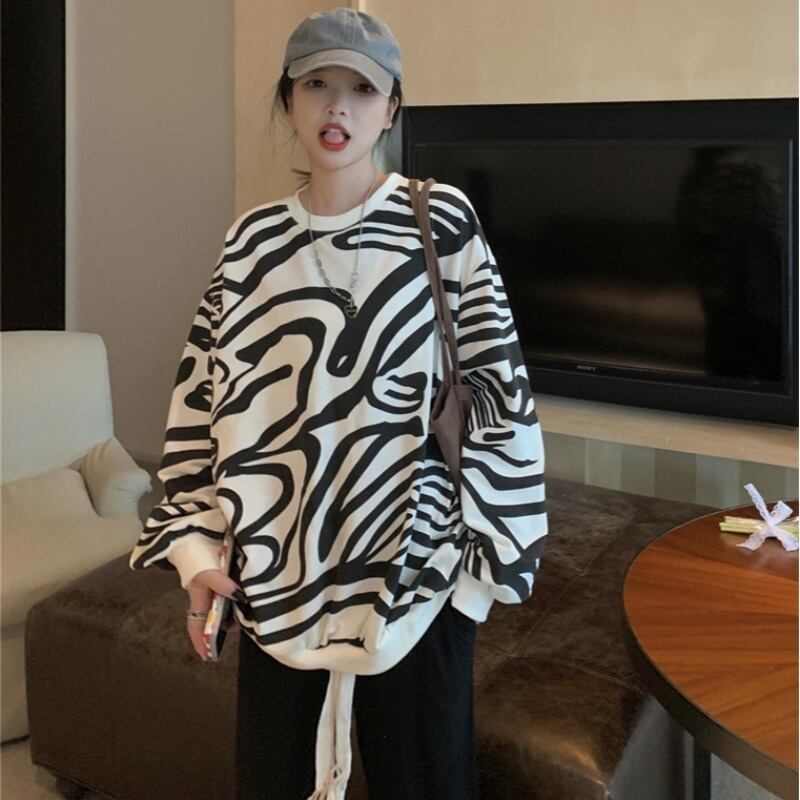 パターンセーター ルーズレッド YY-ファッション39343695766