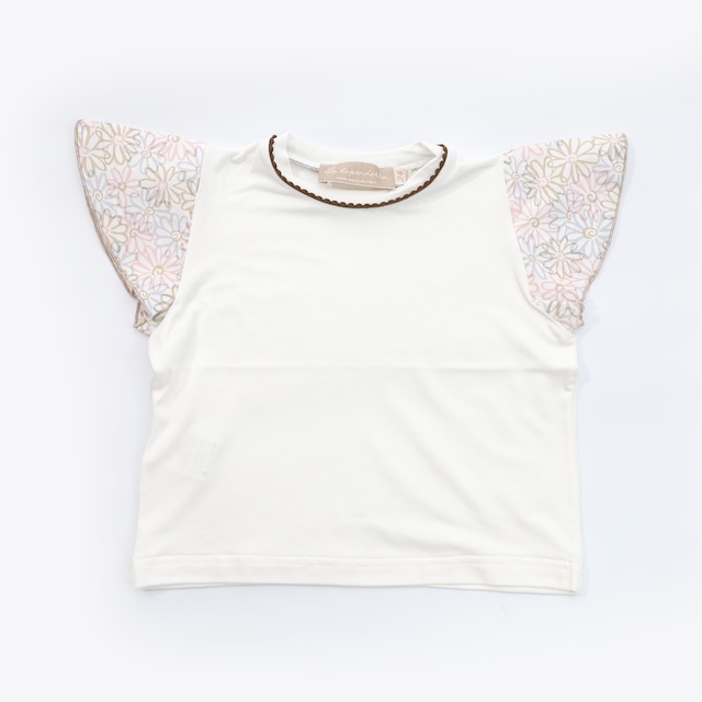 FLOWERS PINK & SAND T-SHIRT