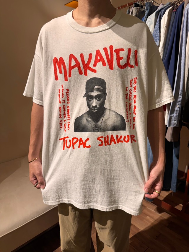 MAKAVELI TUPAC SHAKUR Tシャツ