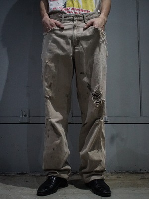 【add (C) vintage】"Carhartt" Destroy Duck Painter Wide Pants