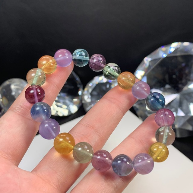 マルチカラー☆フローライト・ブレスレット