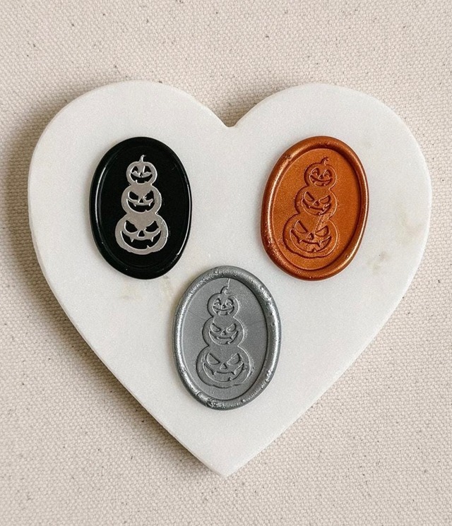 【早期割引・受注販売】Wax Stamp - 3段パンプキン-スタンプヘッド
