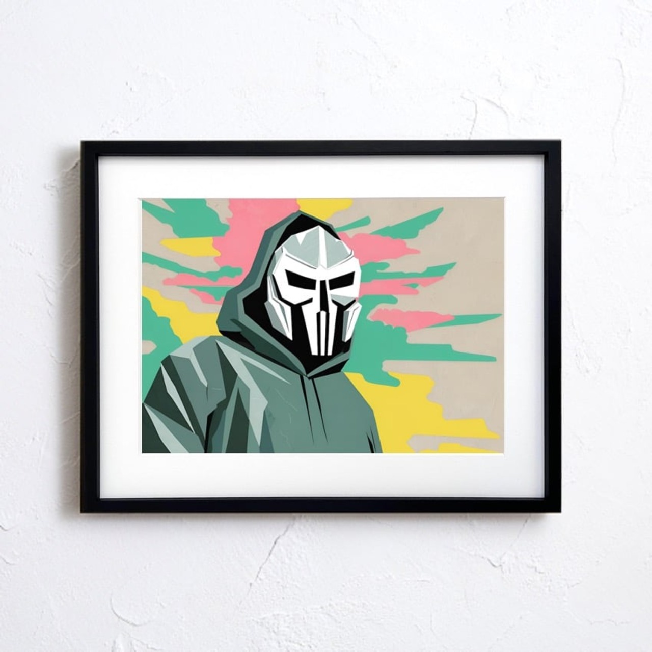 MF Doom｜伝説的MCへ敬意を込めたマスクアートポスター｜ストリート感あふれる存在感で部屋を格上げ｜A2ポスター