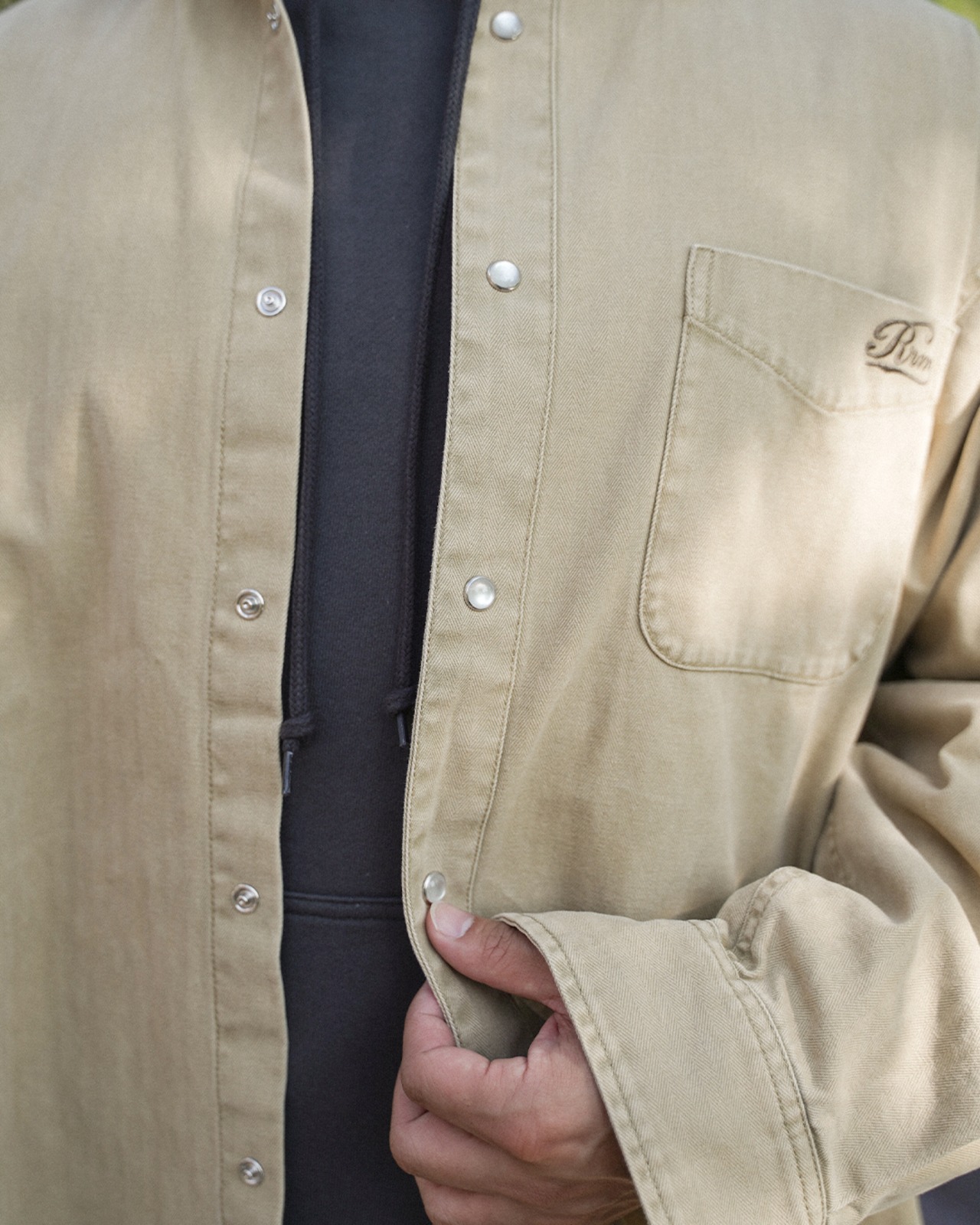 【#Re:room】VINTAGE WASHED COLOR BIG SHIRTS［RES123］