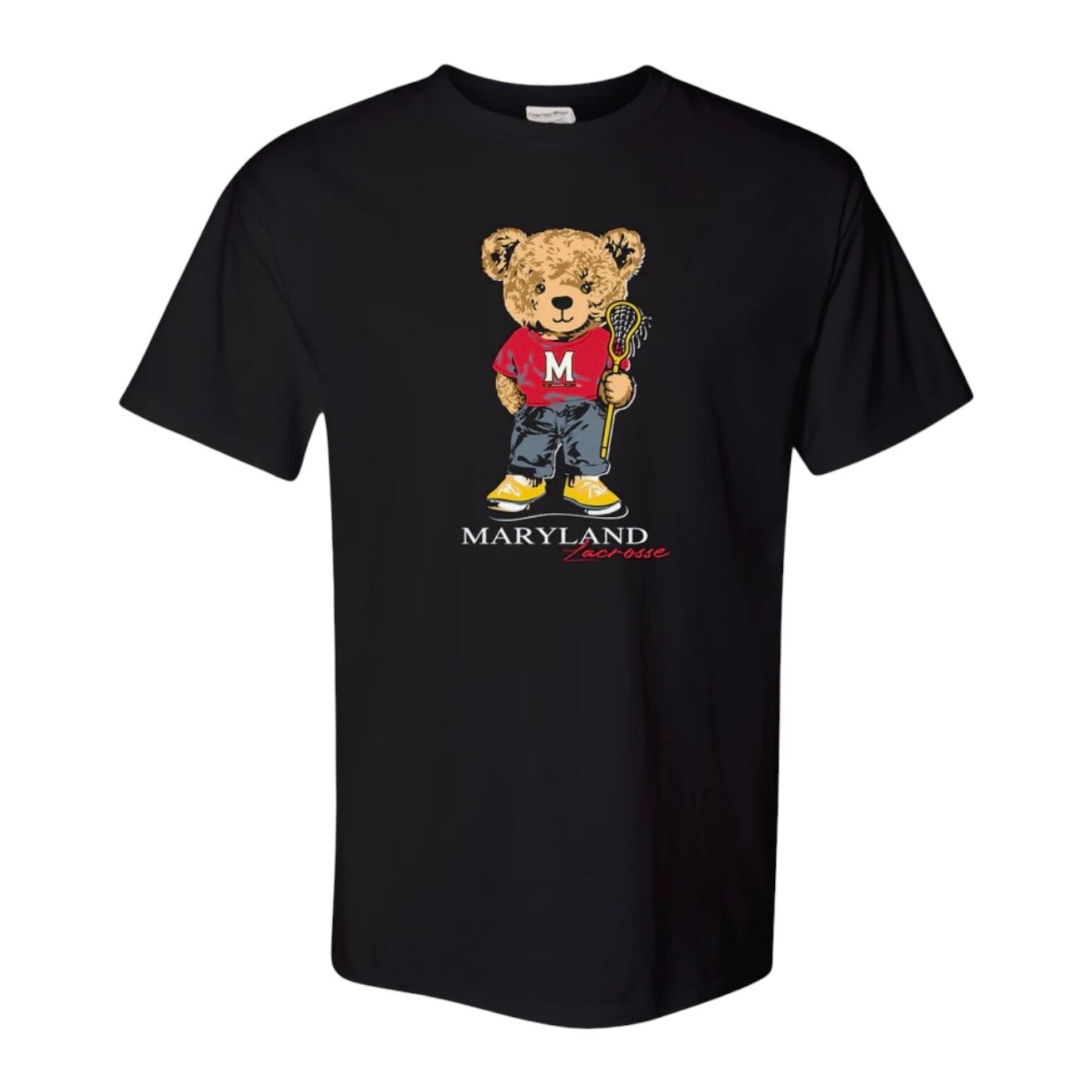 Maryland Bear Tシャツ ラクロス ブラック