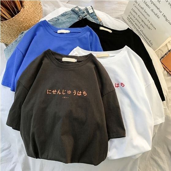 全4色 Tシャツ カジュアル 2018 カレンダー 半袖 ラウンドネック