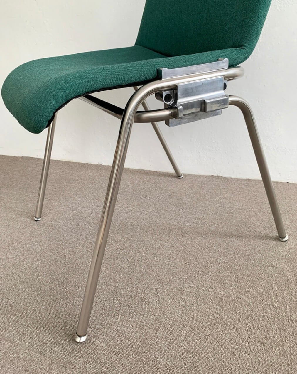 vintage chair / ヴィンテージ チェア ステンレス ファブリック モダン