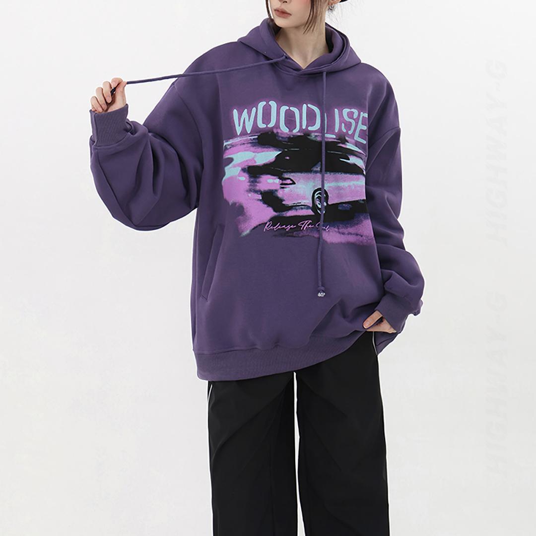 リバーシブル⭐️お洒落なロシアリス＆シルクコート／紫／フード付き