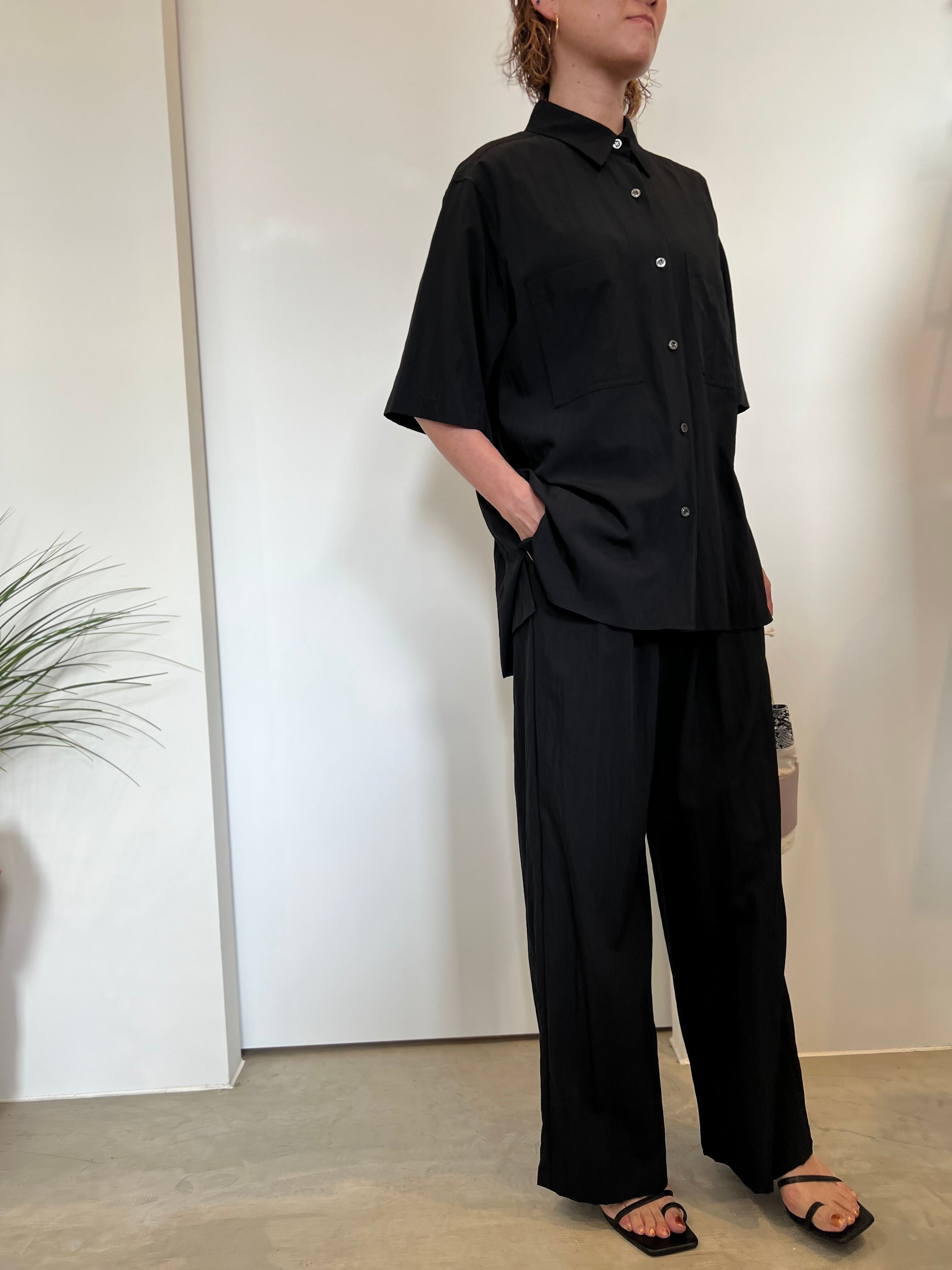 【cafune】セットアップ可 ハーフスリーブシャツ 535923