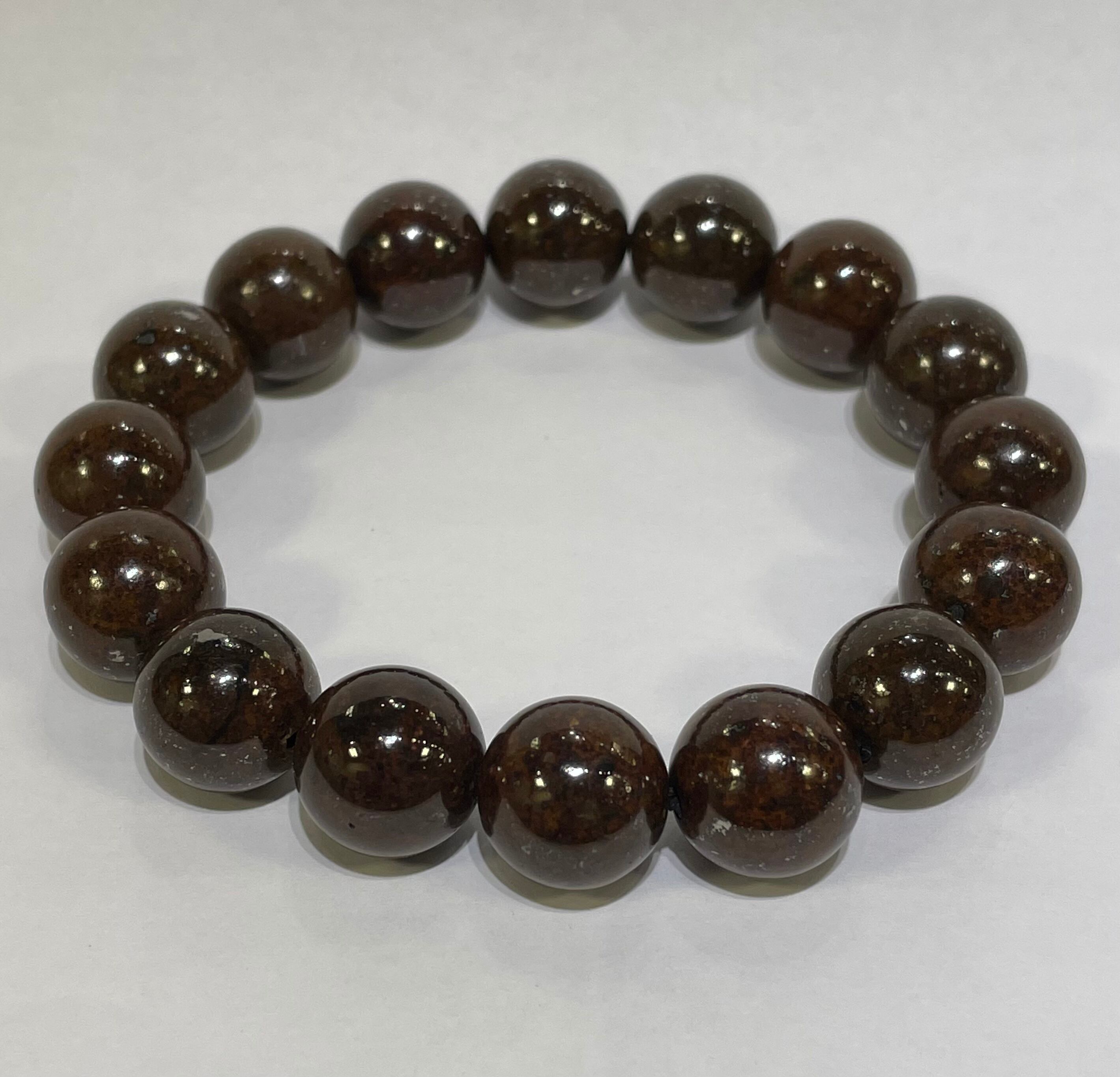 ハイグレード！コンドライト隕石ブレスレット13.5mm 石質隕石 激安卸