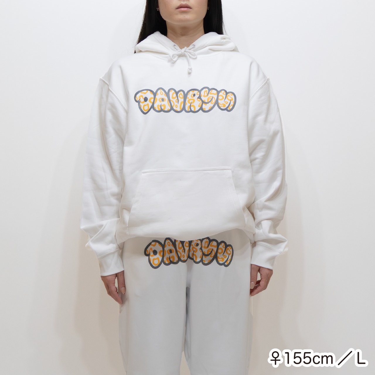davryu leopard BAW HOODIE [ホワイト]