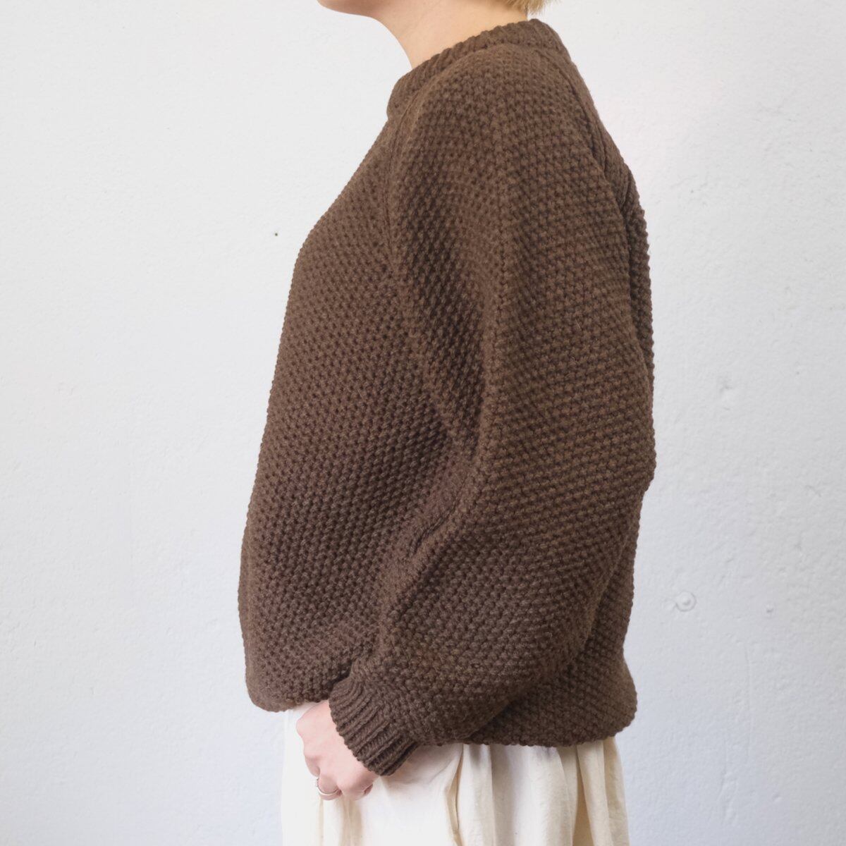 OUND(オウンド) ROBLE -HAND KNITTED WOOL JUMPER ウルグアイウール