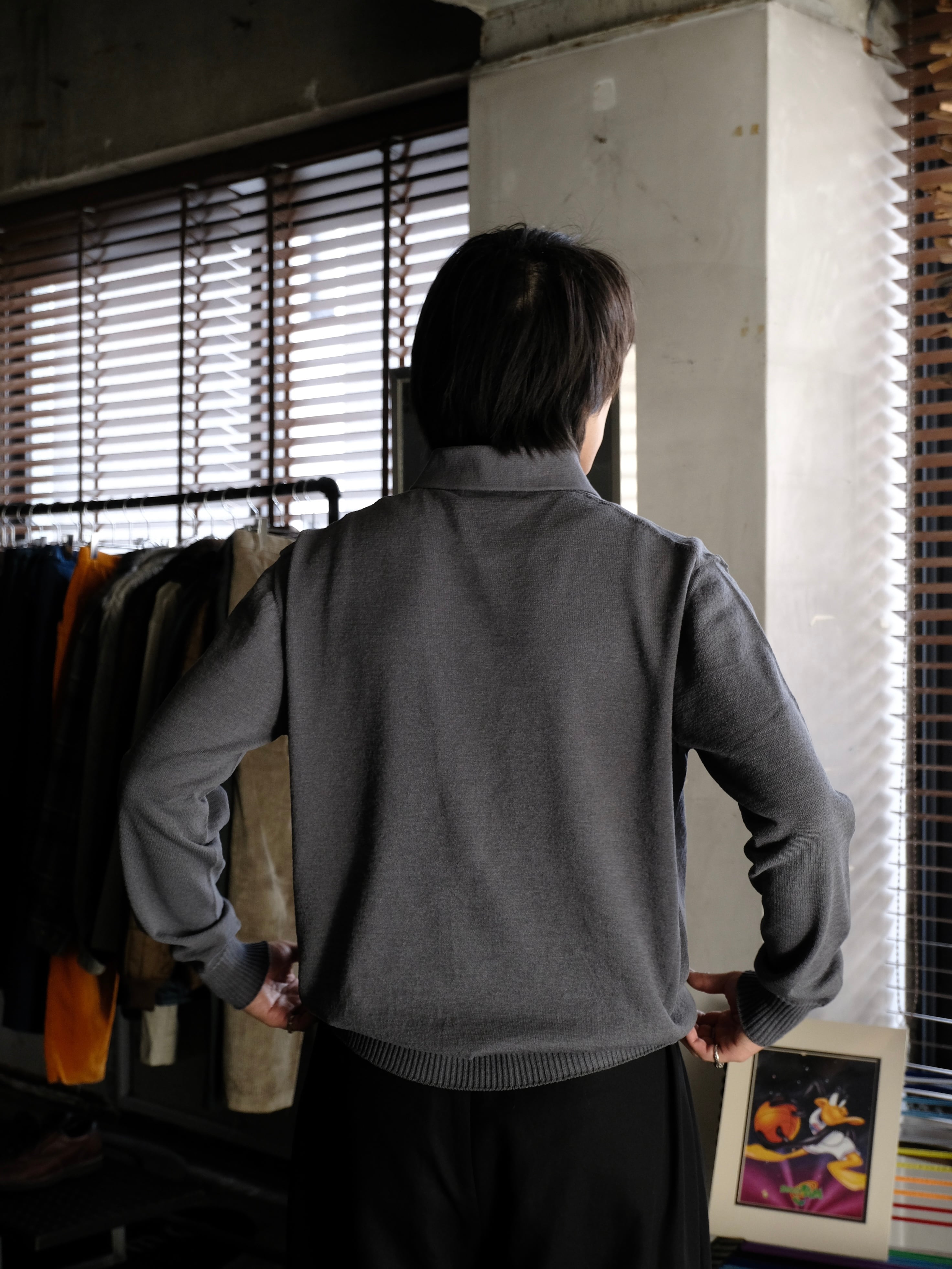 SOSHIOTSUKI】 DRAPED PLACKET POLO SHIRT | THE OUR