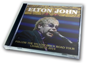 NEW ELTON JOHN FOLLOW THE YELLOW BRICK ROAD TOUR CHARLOTTE 2014   2CDR 　Free Shipping