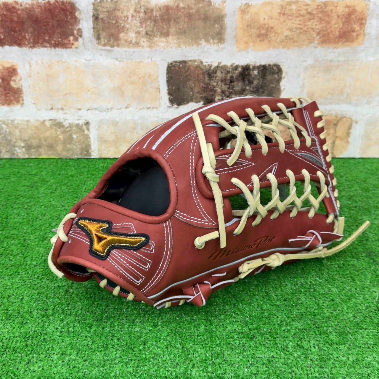 店舗別注】型付け済み MUJI オーダーグローブ 内野0型 軟式用 内野手用