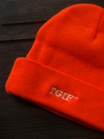 〈TGIF〉LOGO BEANIE KNIT CAP - Orange