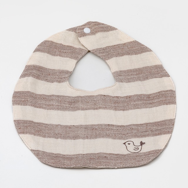 Omi-Jofu　ダブルガーゼ　スタイ【茶】