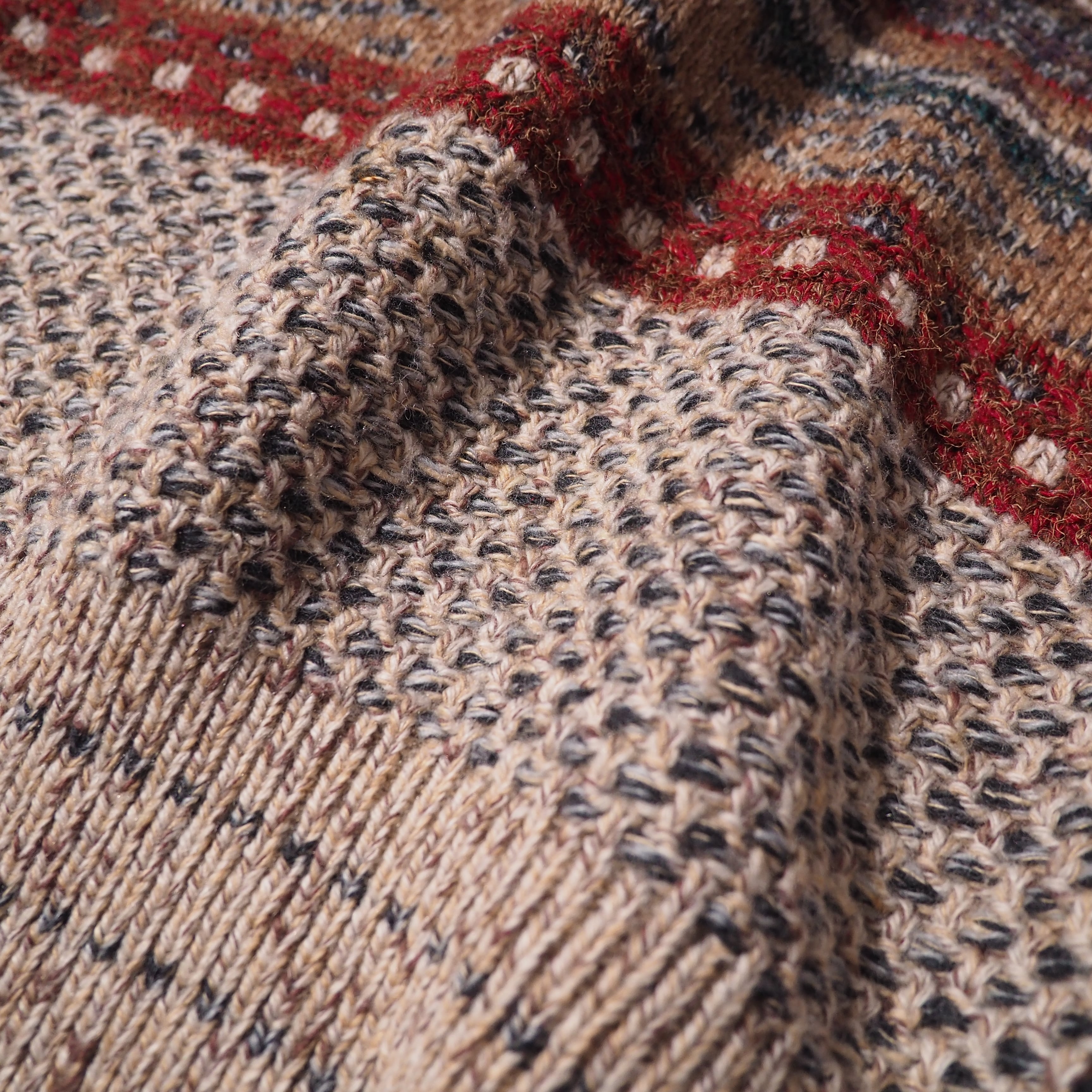 1990s " Made in Italy " Beautiful Autumn colors vintage loose knit