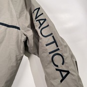 00s NAUTICA ノーティカ セーリング リバーシブル ダウンジャケット サイズ L /メンズ/グレー/イエロー/オールド