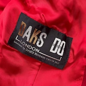 DAKS ダックス 金ボタン ウール ダブル テーラードジャケット 13BR/レッド レディース