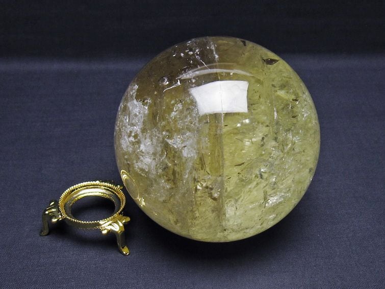 1Kg シトリン 丸玉 88mm シトリンクォーツ スフィア 一点物 151-7989