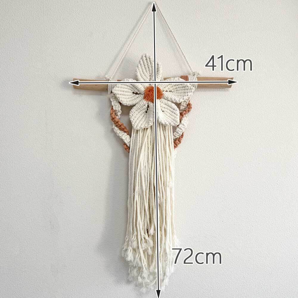 フラワー型 マクラメタペストリー (MPH30) | Naturalsoul