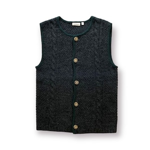 USED LANDHAUS C&A Naturally knit vest - charcoal,green