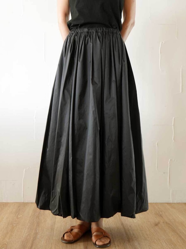 348.　Anna Kerry / アンナケリー タックバルーンスカート  (ブラック)（85261502)