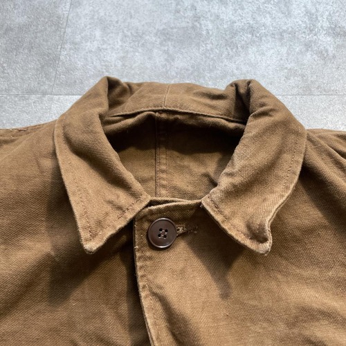 50-60s AU FUSIL 刺繍タグ ブラウン フレンチワークジャケット 詳細写真11