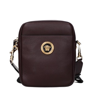VERSACE ヴェルサーチ メンズ クロスボディバッグ レザー パープル
