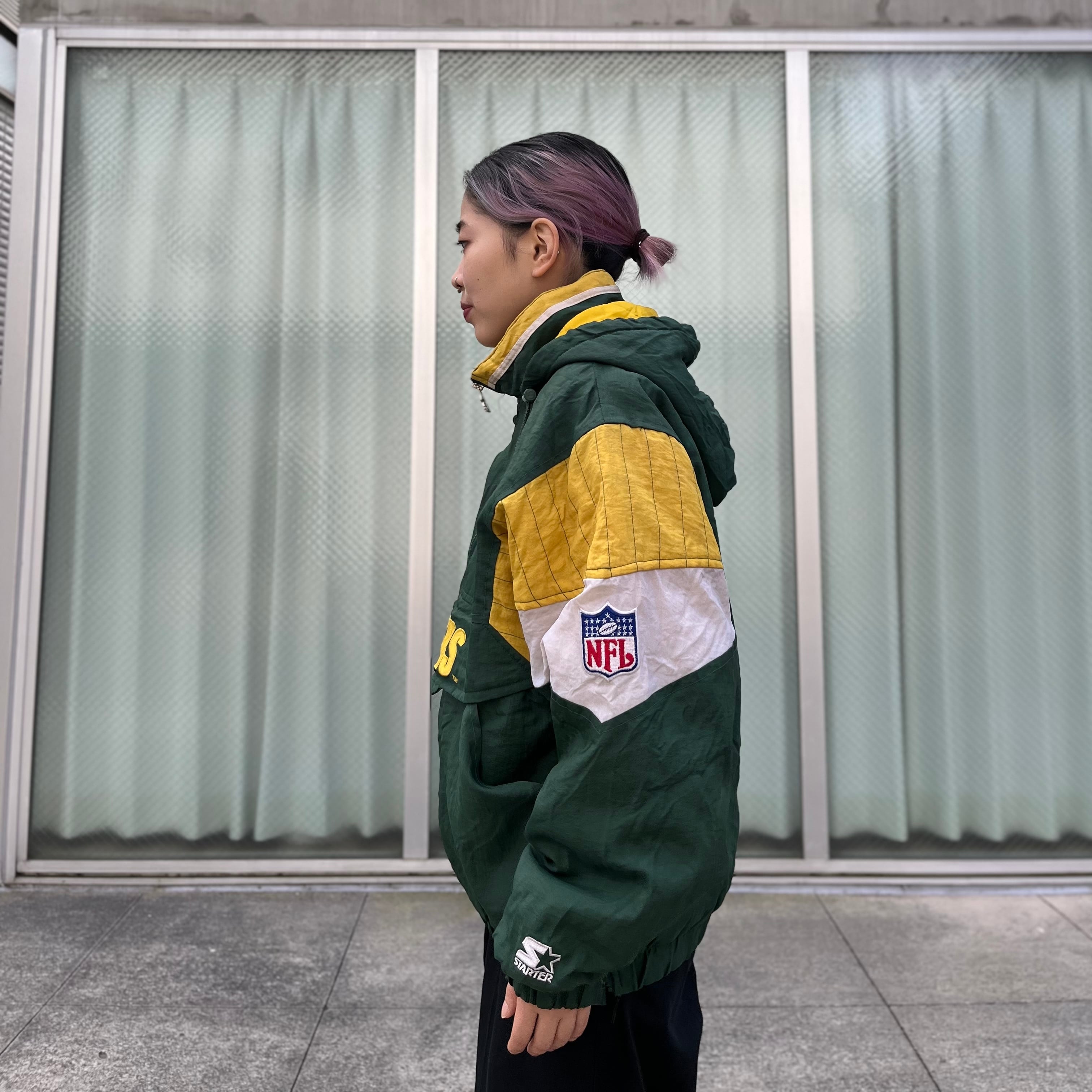 size:L PACKERS STARTERスターター パッカーズ 中綿ナイロン