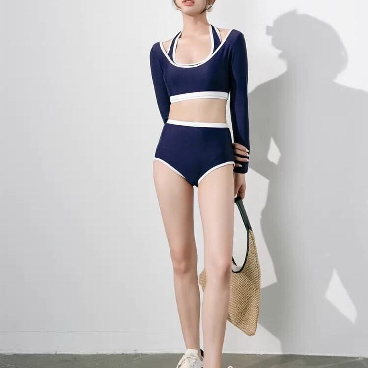 水着 セパレート ビキニ 3点セット レディース カジュアル 長袖 日焼け
