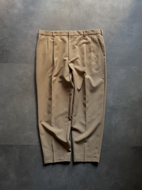 JACKFIELD スラックス ベージュ ツータック テーパードパンツ