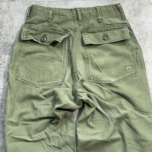 60-70s アメリカ軍 実物 ドーナツボタン OG107 ベイカーパンツ 詳細写真13