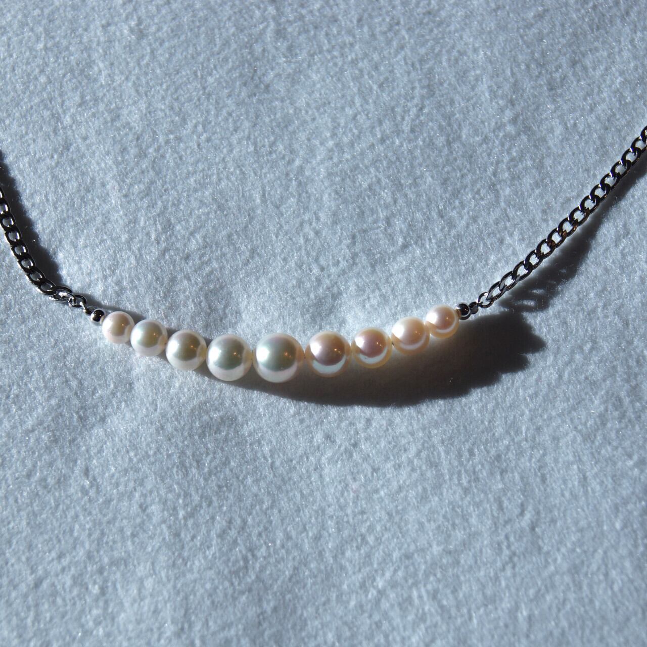 Akoya Pearl Neckless Scalae｜伊勢志摩産あこや真珠 アコヤ本真珠｜9粒 パールネックレス